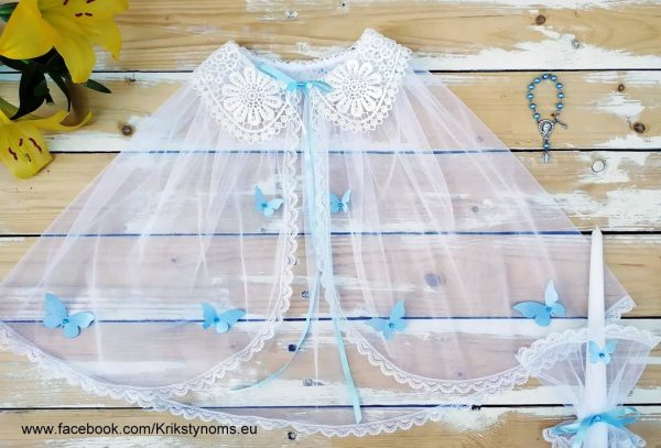 Skraistė šviesiai mėlyni drugeliai