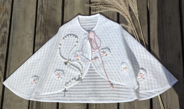 Skraistė lininė su gėlytėm