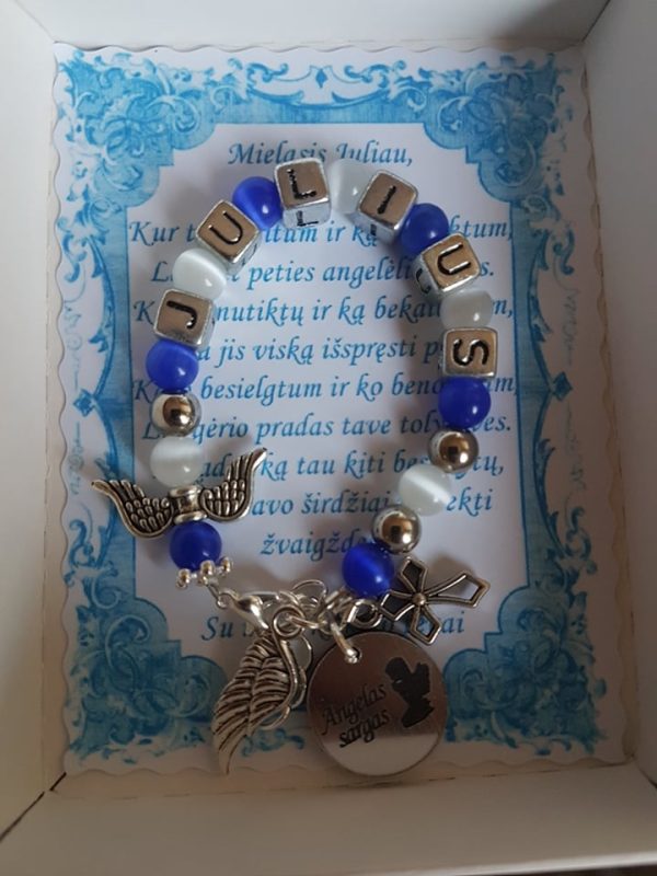 Julius krikštynų apyrankė