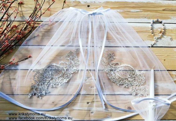 Skraistė krikštukui - pieno baltumo