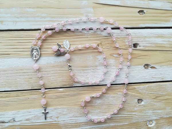 Rožinis komunijai ir apyrankė