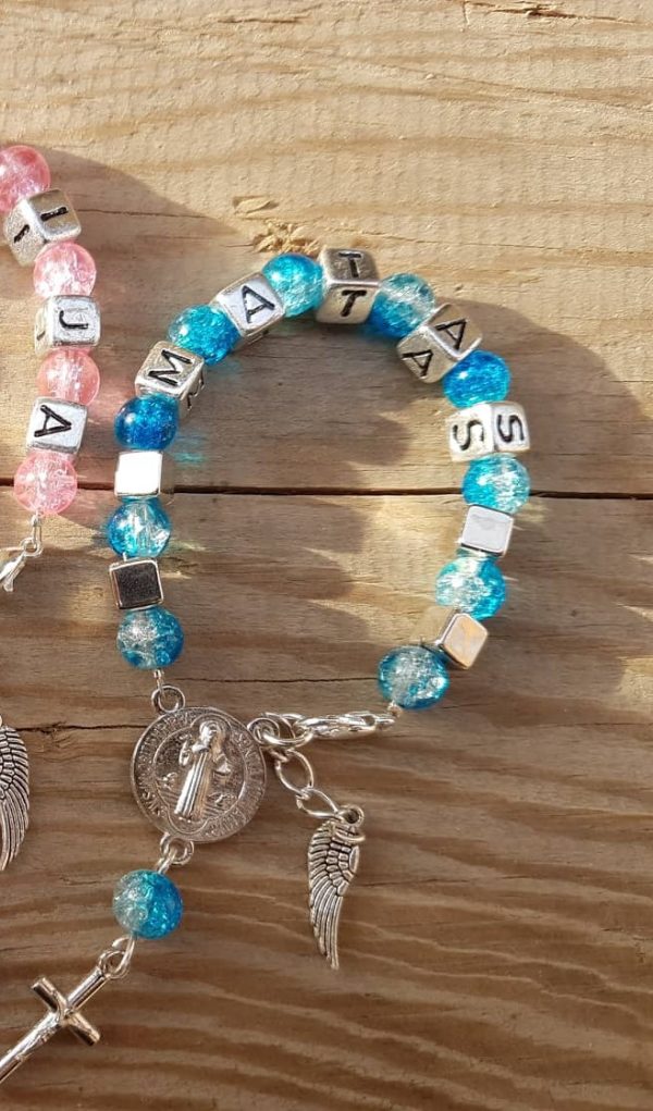 Žydras  rožantėlis - apyrankė