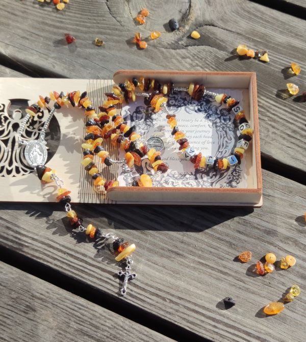 Natūralaus gintaro rožančius